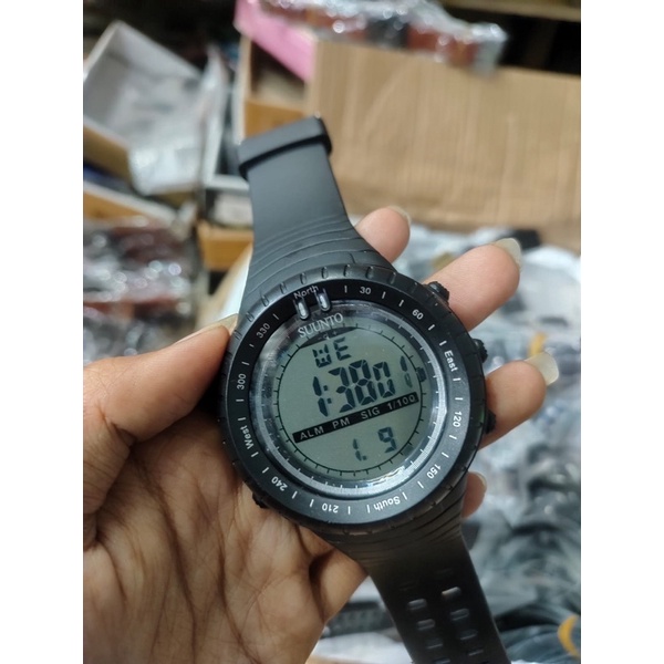 Jam Tangan Pria SUUNTO Digital Rubber Termurah