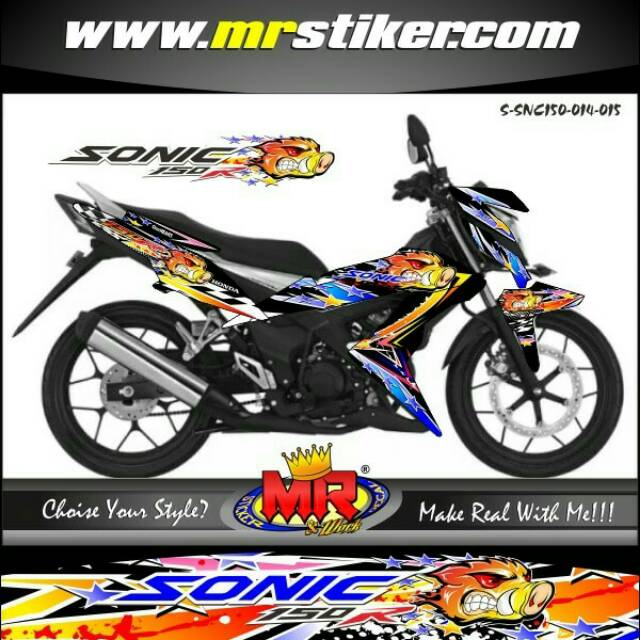 Decal Dekal Honda Sonic 150 R Stiker Sticker Sonic 150r Semi Full