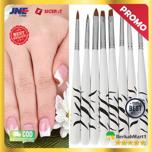 Brush Kutek Kuku Zebra Nail Art 8PCS