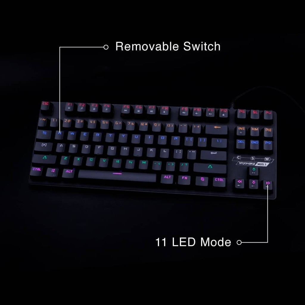 Rexus MX5.1 TKL Legionare Mechanical Gaming Keyboard - RX-MX5.1