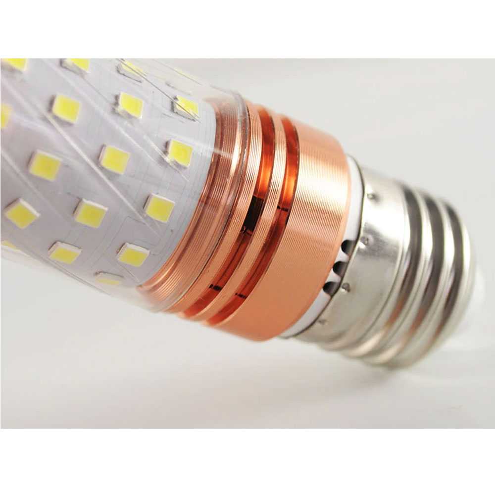 Green EyeBohlam LED Corn Light Bulb E27 12W 60 LED Cold White - E262