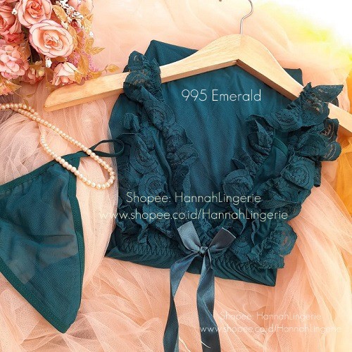 Lingerie BigSize M L XL XXL 3XL Baju Tidur Transparan Seksi Besar Hannah Lingerie Big size 995