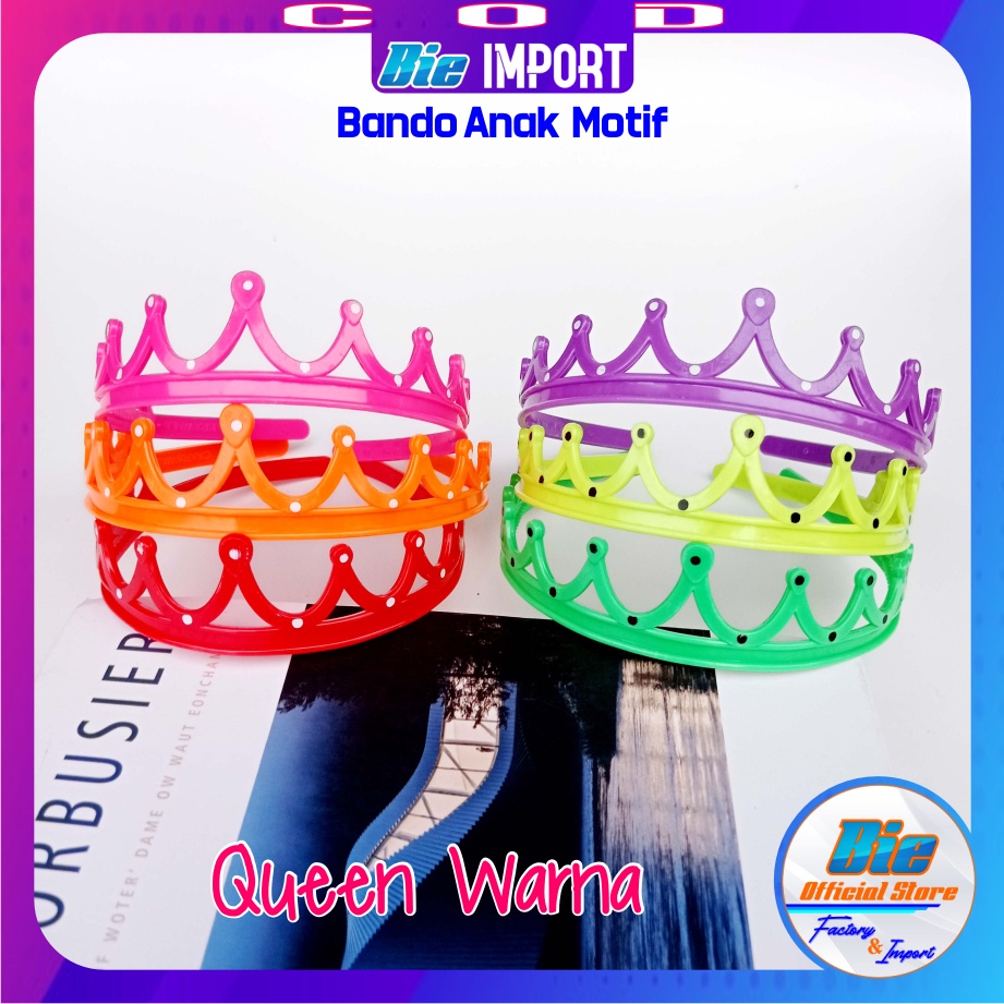 Bando Anak Karakter Queen ANTI PATAH Impor Best Seller