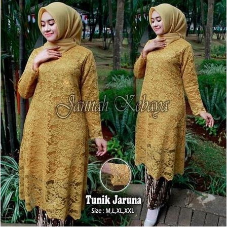 set kebaya tunik jaruna berkualitas