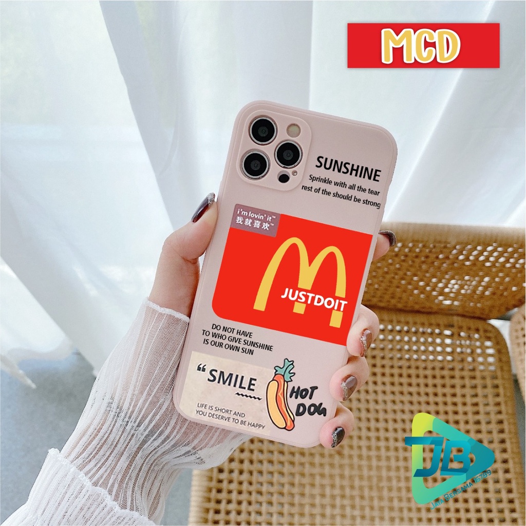 CASE CASING SOFTCASE SILIKON MACARON PELINDUNG KAMERA MCD OPPO VIVO SAMSUNG XIAOMI REALME IPHONE ALL TYPE JB5369