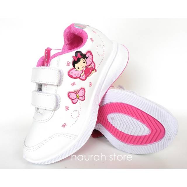 SEPATU ANAK ANDO TINLEY &amp; LILY FLY VELCRO KARAKTER ORIGINAL PEREKAT KUALITAS IMPORT SEKOLAH TK SD