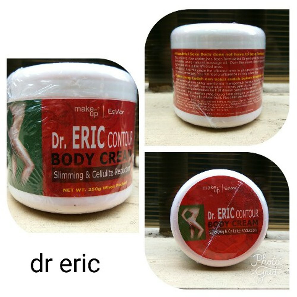 Dr Eric Contour Body Cream 250gr BPOM Slimming &amp; Cellulite Reduction ORIGINAL GIRLSNEED77 Krim Panas