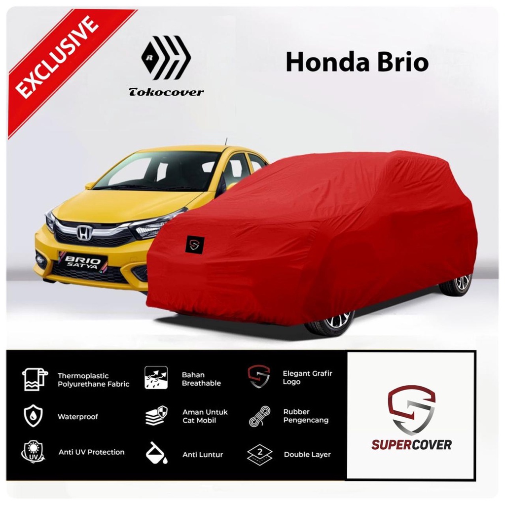 Cover Mobil / Sarung Mobil Brio Honda Selimut Mobil Super Cover EXCLUSIVE