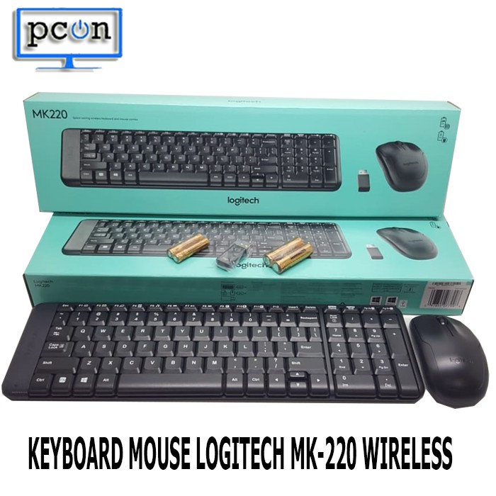 KEYBOARD MOUSE LOGITECH MK220 WIRELESS ORIGINAL