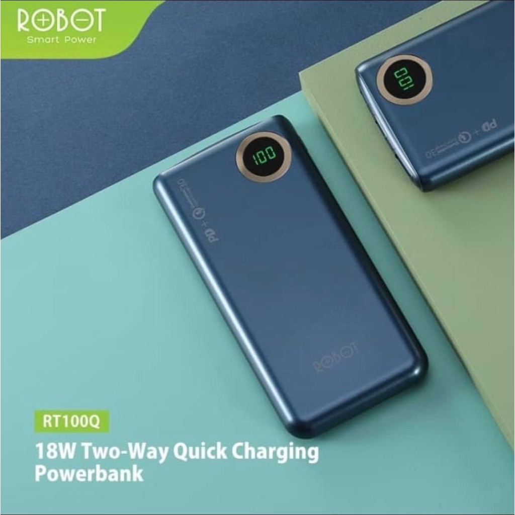 IMPORT - Powerbank Robot RT100Q  RT180 10000mAh Two Way Quick Charger