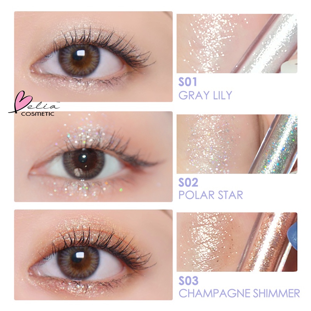 ❤ BELIA ❤ FOCALLURE Glittering Liquid Eyeshadow FA195 | Starlight Liquid Eyeshadow Shimmer Eye makeup | BPOM