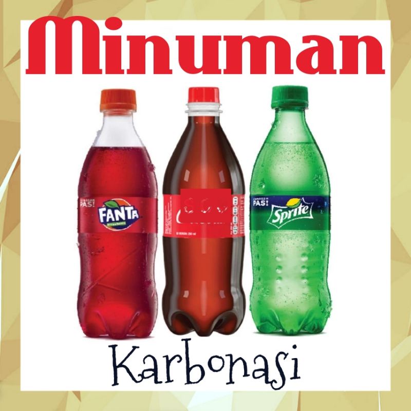 

《OS3》 Minuman bersoda karbonasi 250 mL | Coca-Cola | Sprite | Fanta