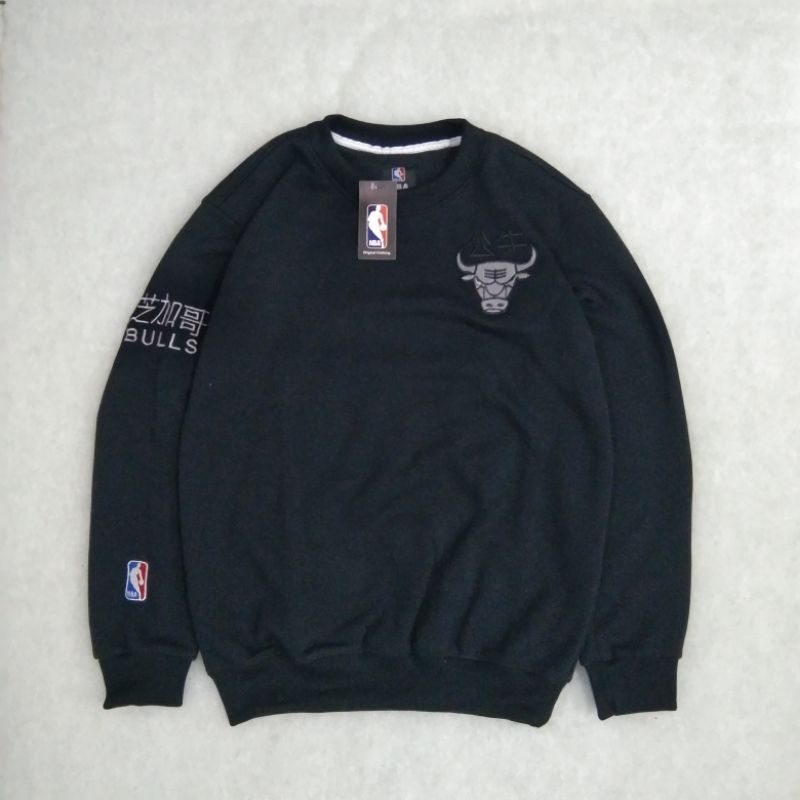 Sweater Crewneck Bulls Japan Kombinasi Full Tag & Label