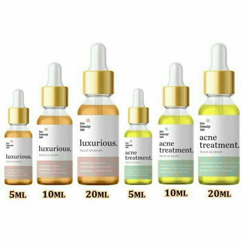 Bio Beauty Lab Facial Oil Serum | Acne / Luxurious 5ml 10ml 20ml