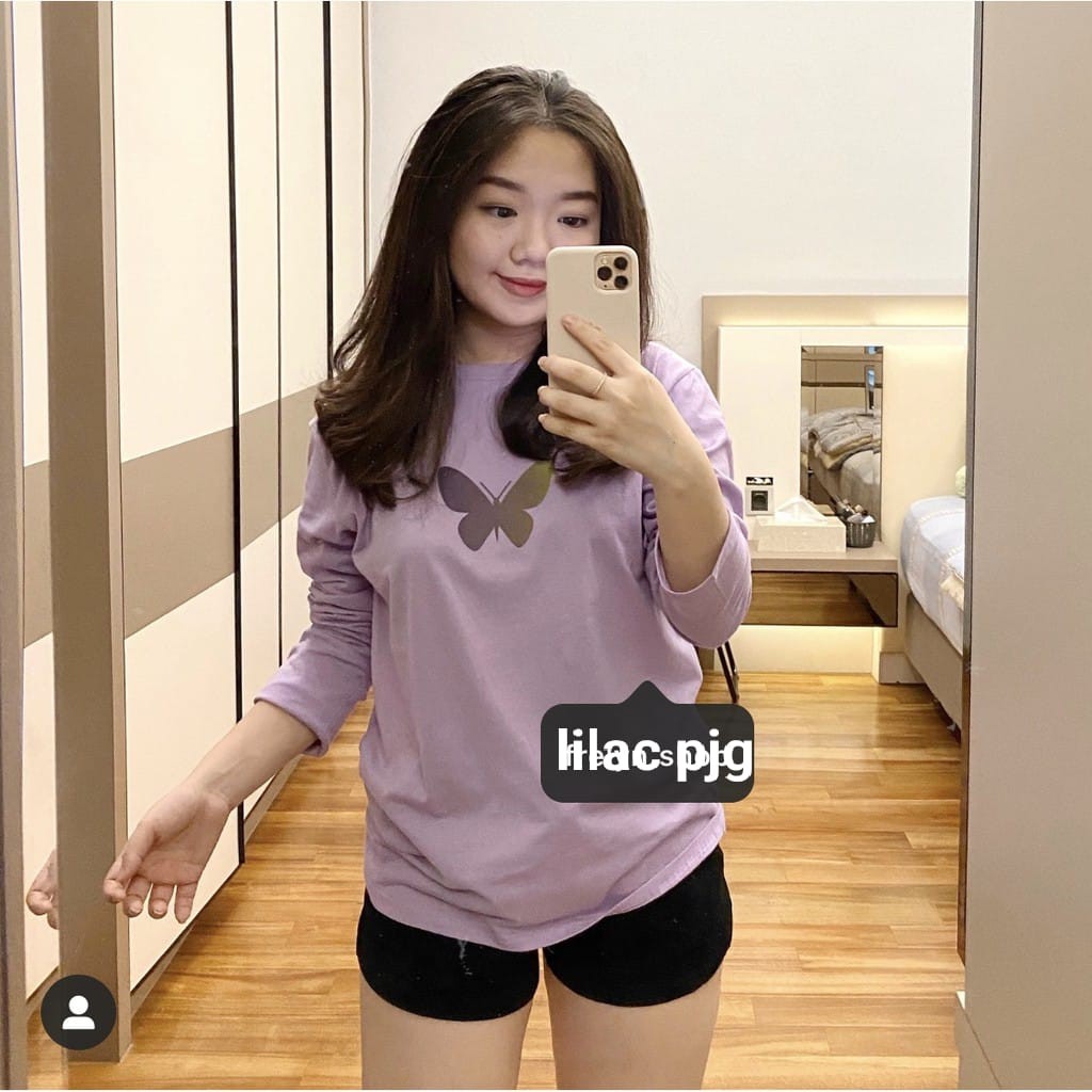 lilac panjang / tshirt lilac