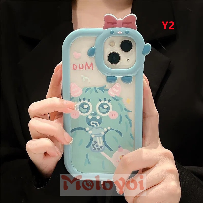 Soft Case Motif Monster Kecil Untuk IPhone 7 8 6 6S 14 Plus 11 XR 13 12 11 Pro MAX X XS MAX SE 2020