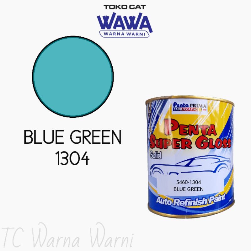 cat duco Penta Super Gloss Blue Green biru tosca 1304 1kg