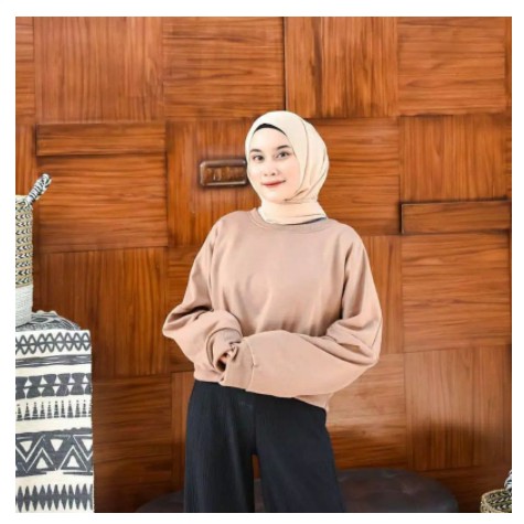 Oversize Crop polos Sweater wanita terbaru Hodie cewe kekinian hoodie murah keren distro Original