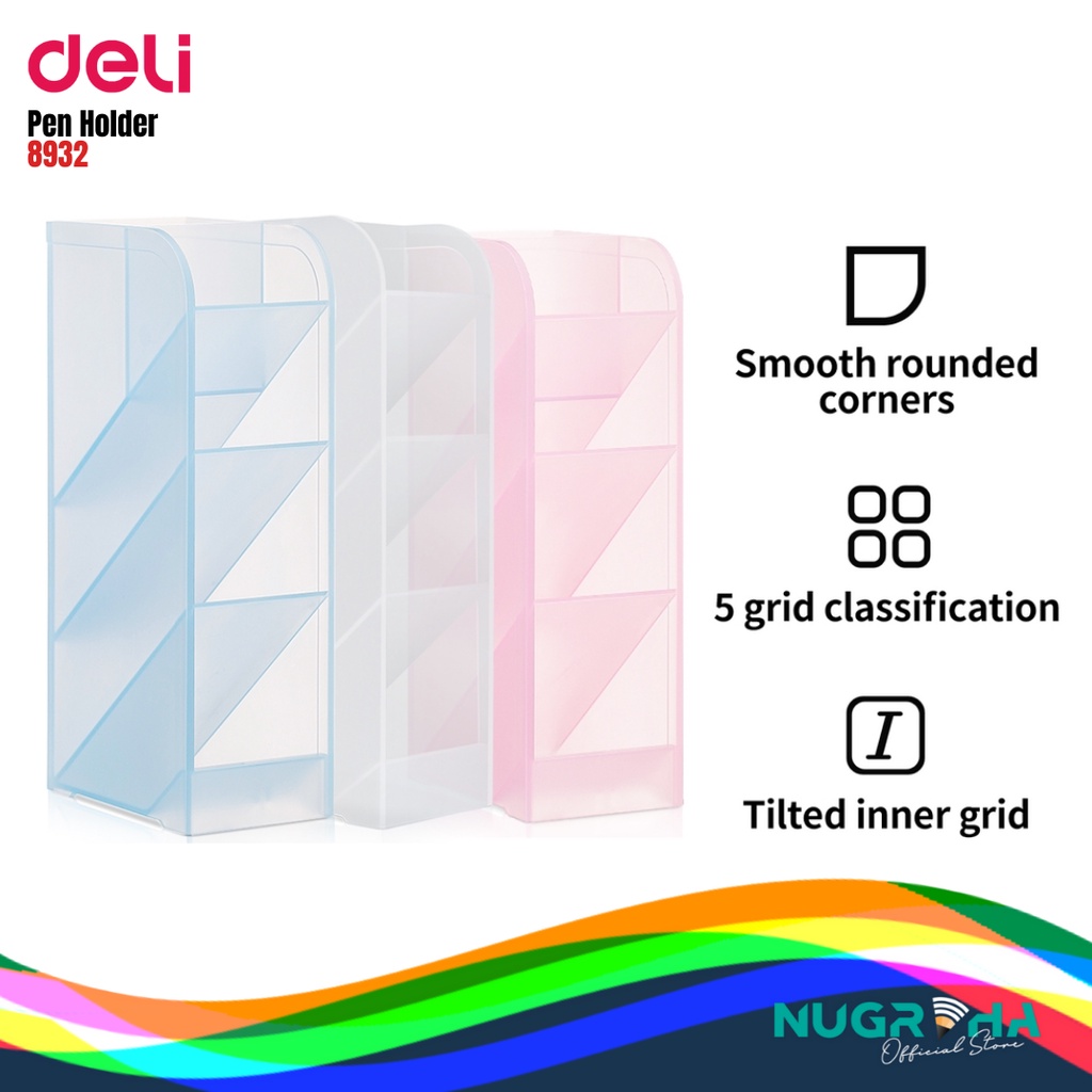 

PEN HOLDER / TEMPAT PENSIL MEJA / PEN STAND DELI 8932