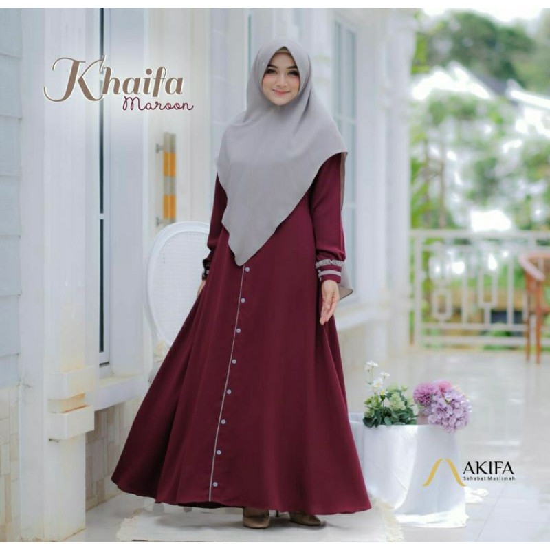 Gamis khaifa ori by Akifa gamis muslimah branded