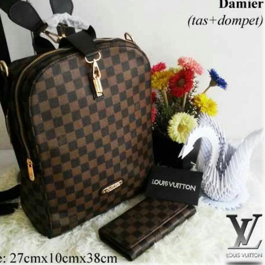 Jual Tas Ransel Lv Louis Vuitton Palm Spring F2265 RFV 94 batam impor  original fashion branded reseller