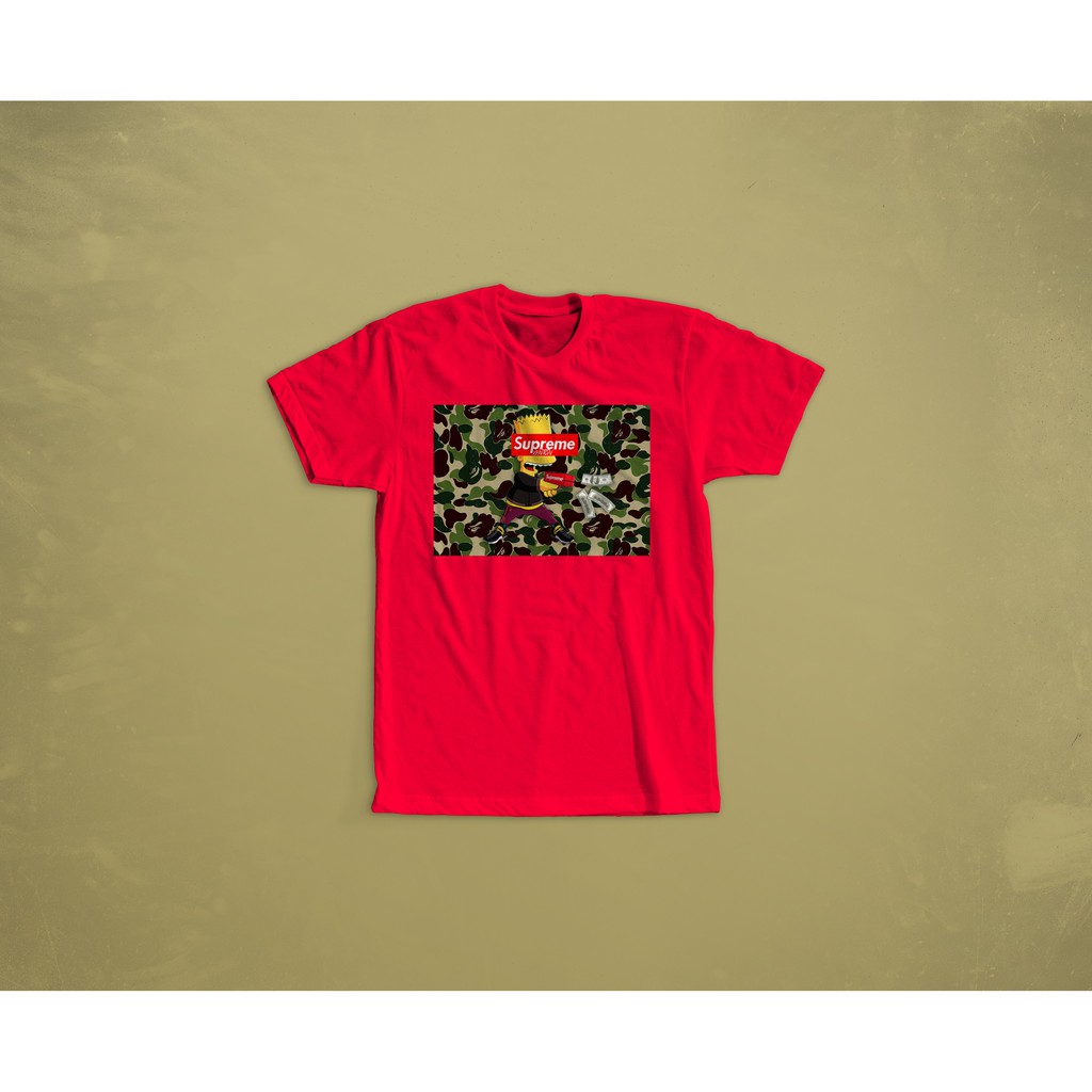 KAOS BAJU TSHIRT COMBED 30S SIMPSONS SUPREME KODE B1