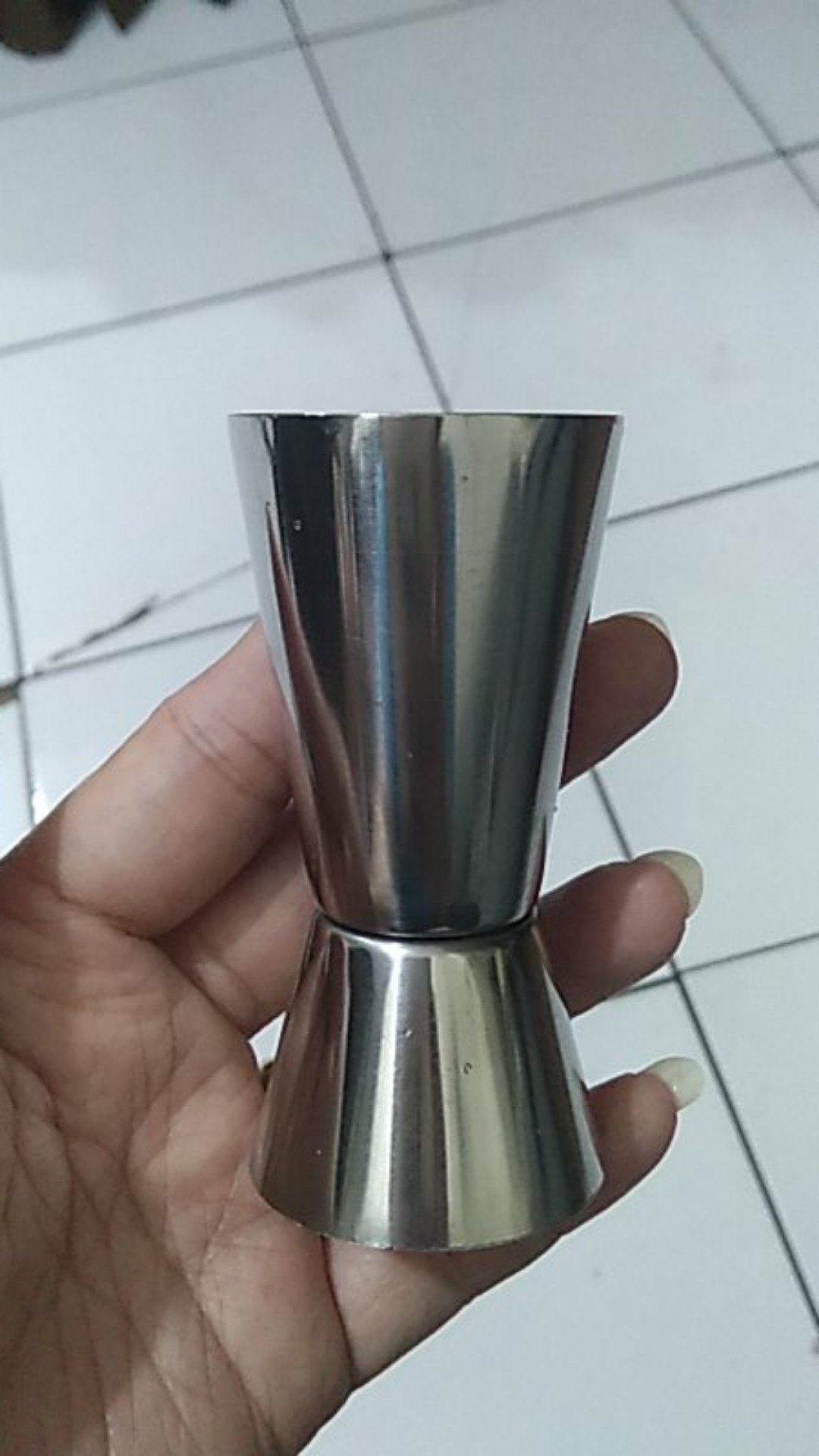 Gelas Ukur  Cocktail Measuring Jigger Double Shot Stainless Berbagai Ukuran