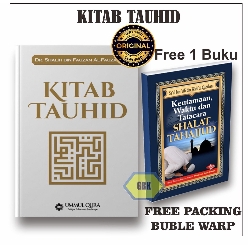 Kitab Tauhid Syaikh Shalih bin Fauzan - Penerbit Ummul Qura (Free 1 Buku Keutamaan waktu dan tata cara shalat Tahajjud))