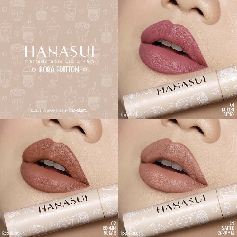 Hanasui Matterdorable Lipcream Boba Edition