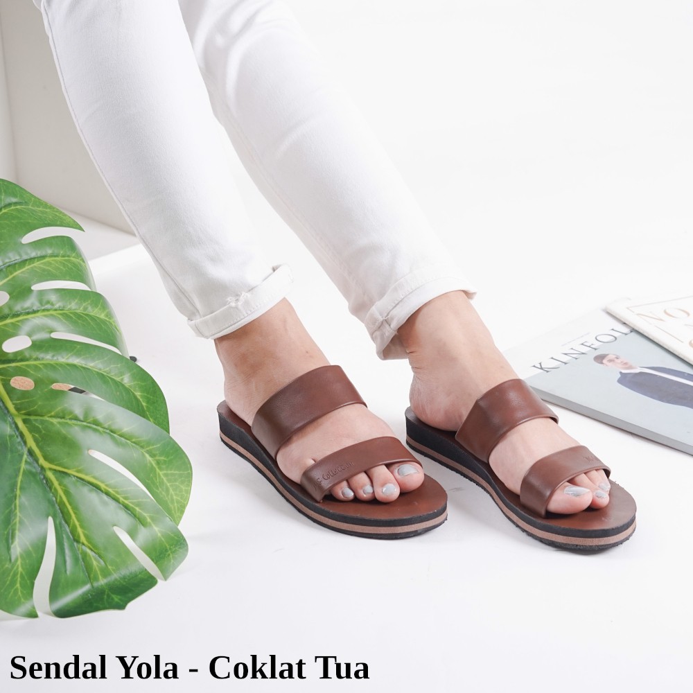 Sandal Selop Wanita - Yola Tinggi 3 cm by Jos Collection