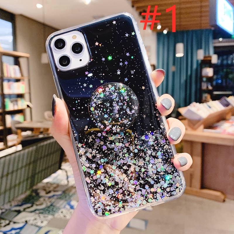 Glitter Casing OPPO Realme C2 C11 A1K Realme 3 5 5S 5i C3 Pro X K3 Redmi Note 8 VIVO Z1 S1 Pro Y11 Y12 Y15 Y17 Soft Case