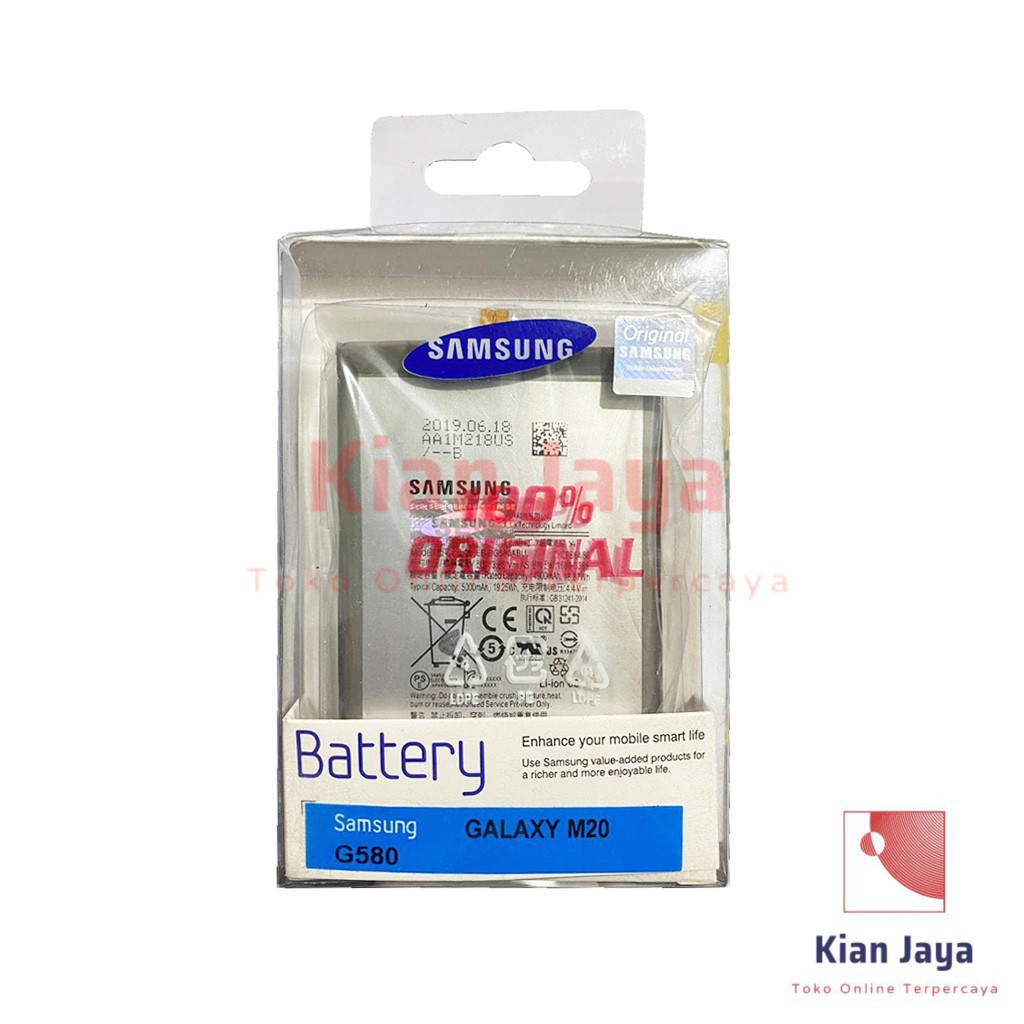 [Garansi 100% Ori] Baterai Samsung Galaxy M20 / M30 / EB-BG580ABU Batre Battery Hp G580 Original