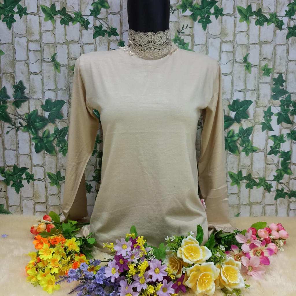 Manset Tangan Panjang Kerah Renda