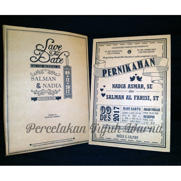 5100 Koleksi Contoh Undangan Pernikahan Retro Gratis Terbaru