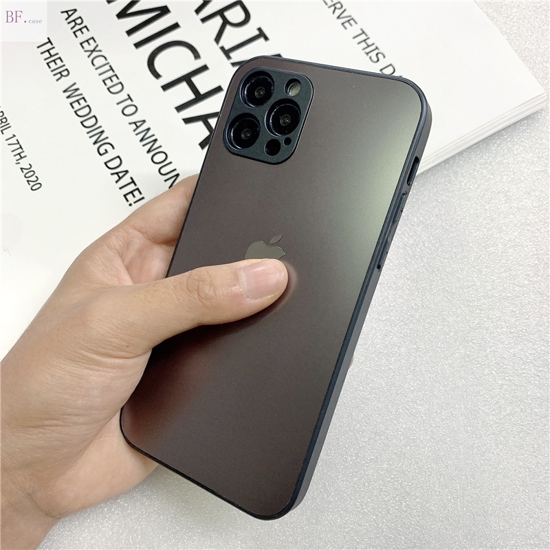 Hard Case Metallic Matte Anti Fingerprint / Fade compatible for Iphone 11 / 12 / 13pro Max / X / Xr / Xsmax / 7 / 8plus