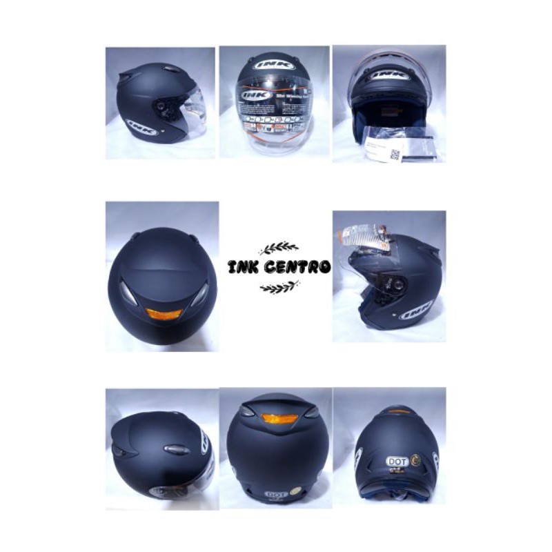 HELM INK CENTRO HITAM DOFF ORIGINAL 100%