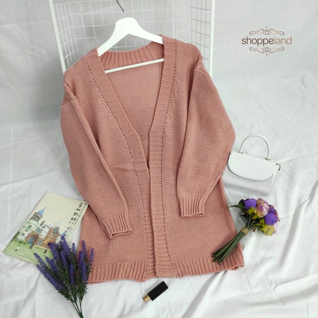 NEWSHOPPELAND - Fluffy Long Cardi Rajut Premium