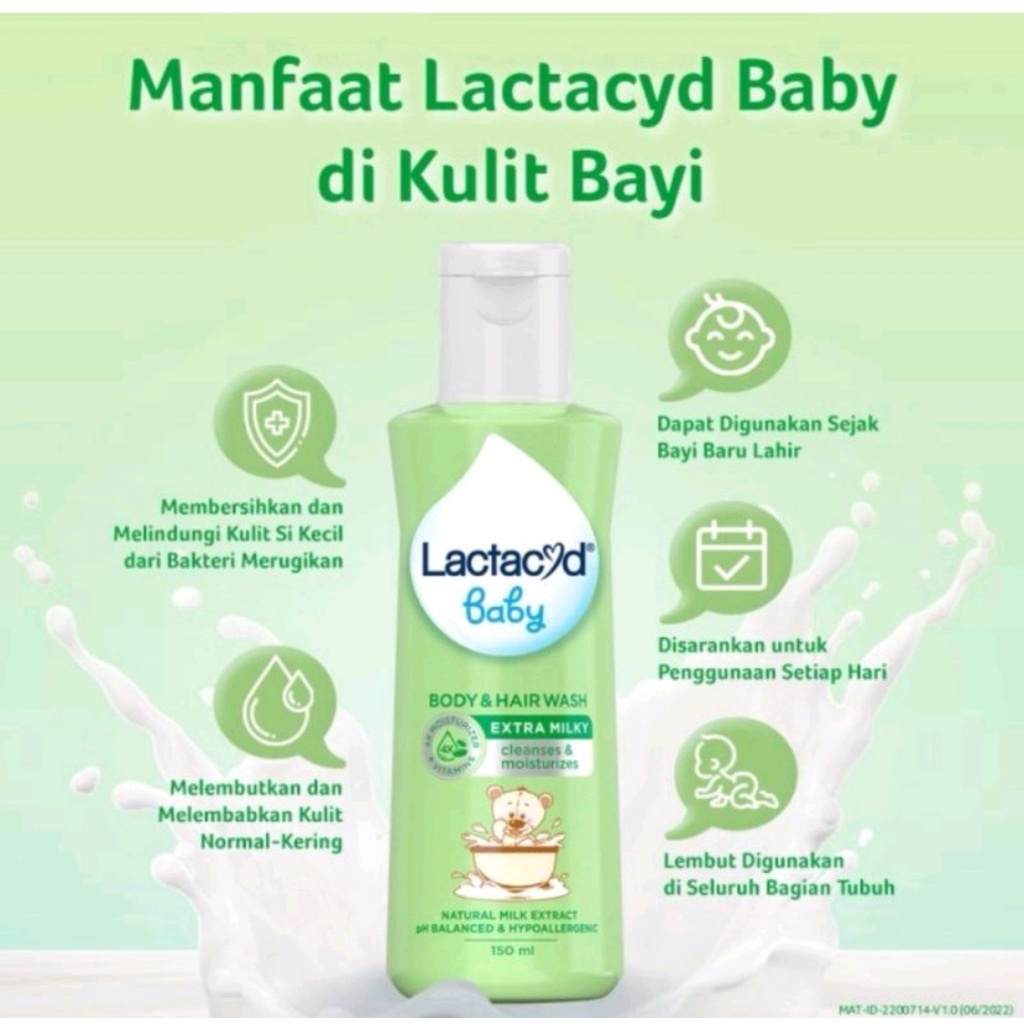 Lactacyd Baby Body &amp; Hair Wash 250ml - exp 2024