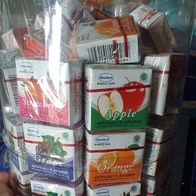 

Permen bubble gum smua rasa