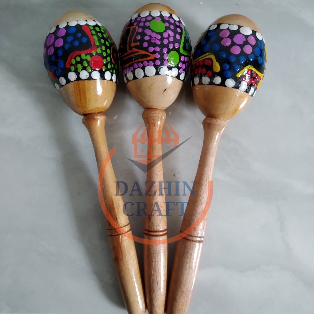 Alat Musik Tradisional Marakas Pasir &quot;Canting Kecil&quot;, Shacker Maracas