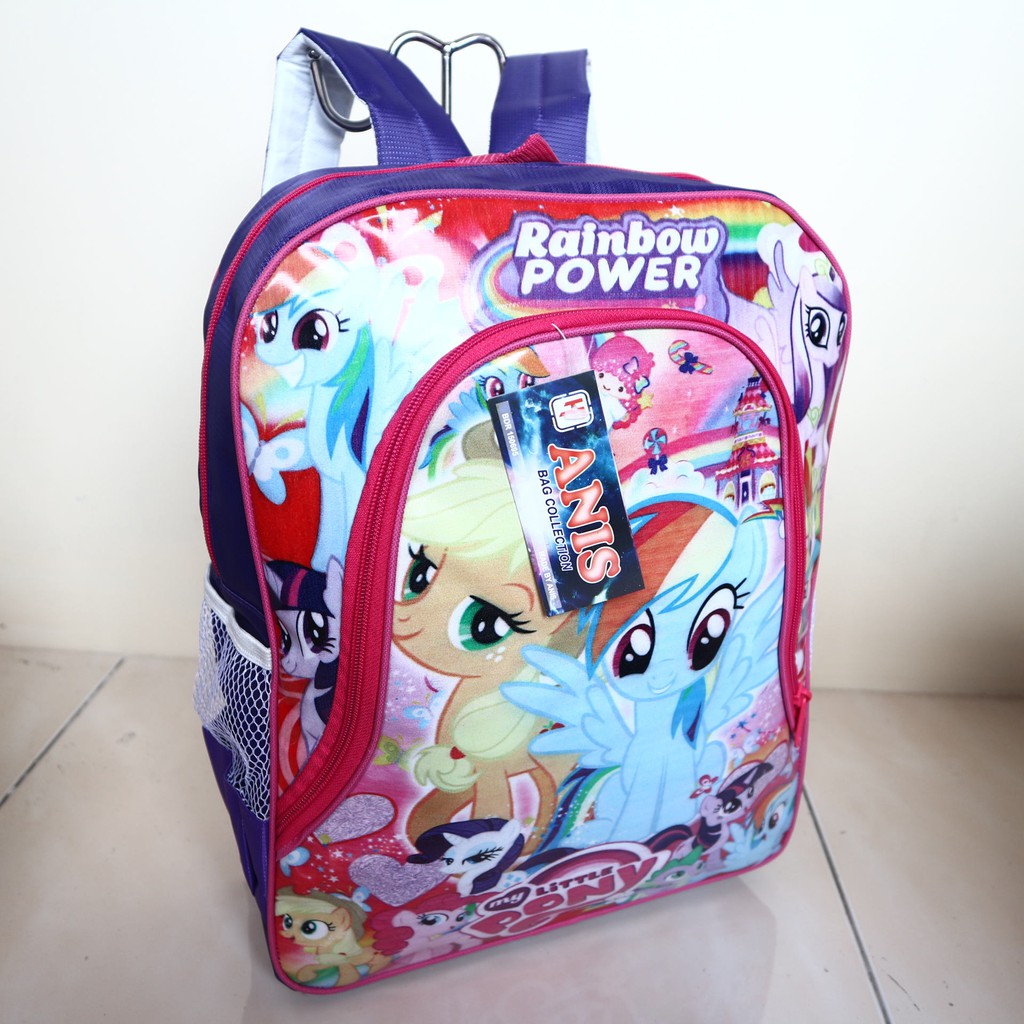 Ransel Anak Mika Pony Ungu Tas Sekolah TK Bagus Lucu Imut Murah Keren