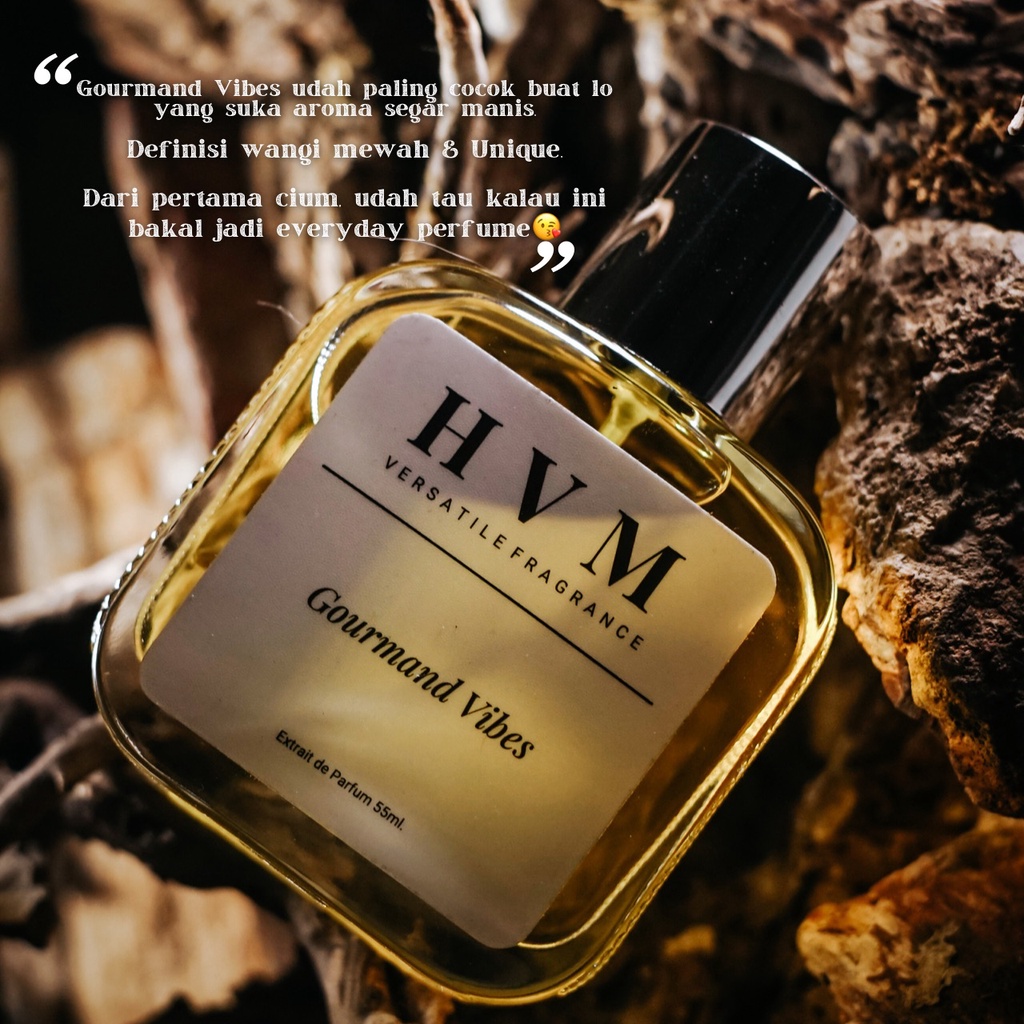 Parfum Unisex HVM Gourmand Vibes Extrait de Parfum Parfum Tahan Lama Parfum Pria Parfum Wanita