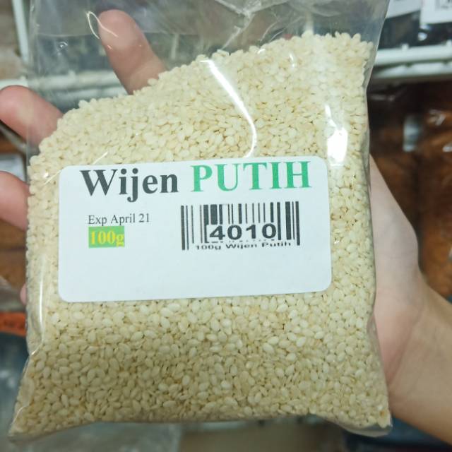 

100GR WIJEN PUTIH / WHITE SESAME SEEDS ORGANIC / YU JI