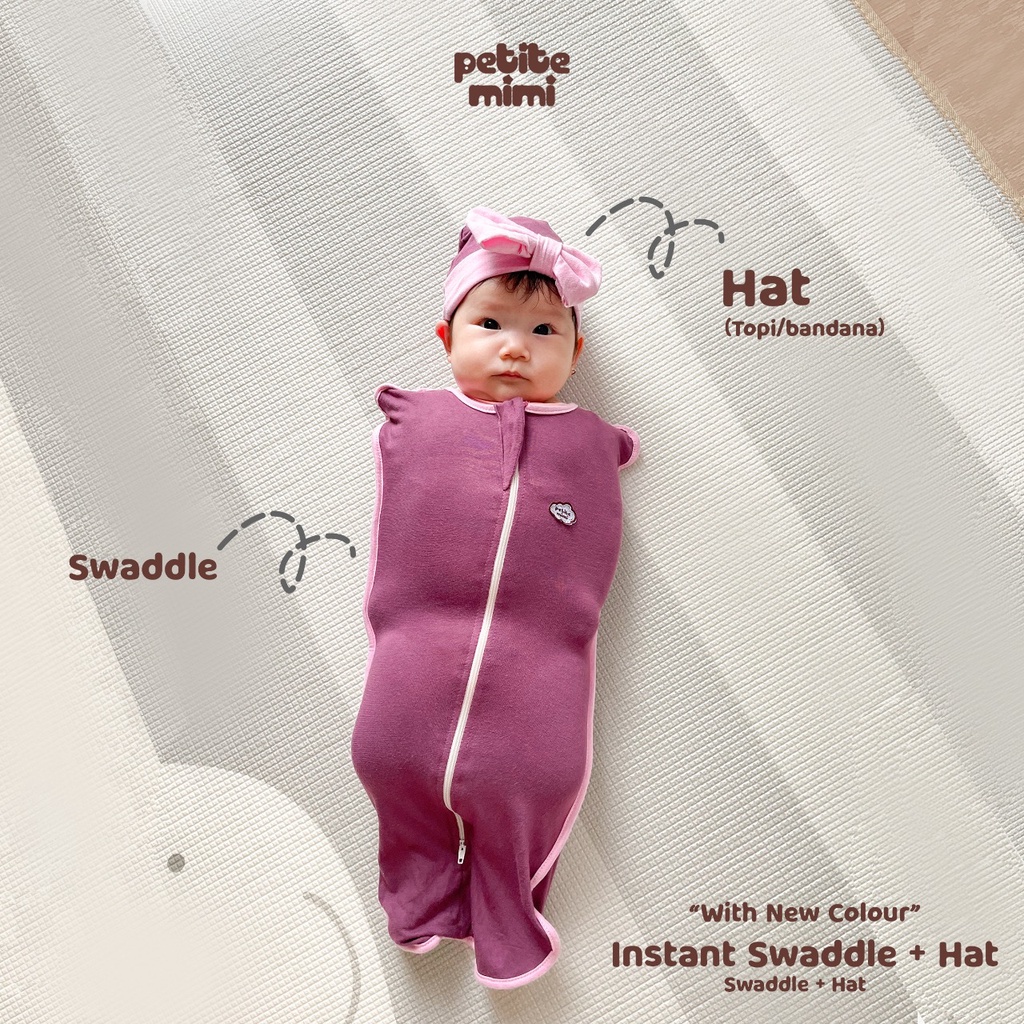 Petite Mimi Bedong Bayi Instan Swaddle Baby Perempuan &amp; Laki - Laki - SNI