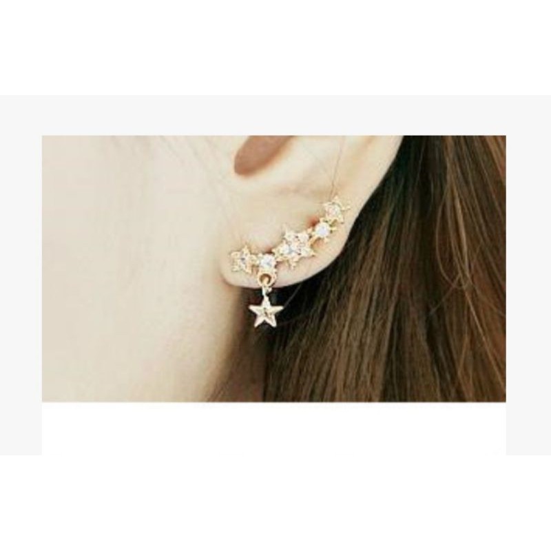 anting korea ating bunga mutiara/motif bintang