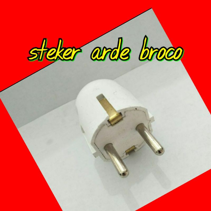 AYABDG BROCO STEKER ARDE / 2P PUTIH 13310 (HARGA GROSIR) 1331055 COLOKAN BULAT STEKER ARDE BROCO / S