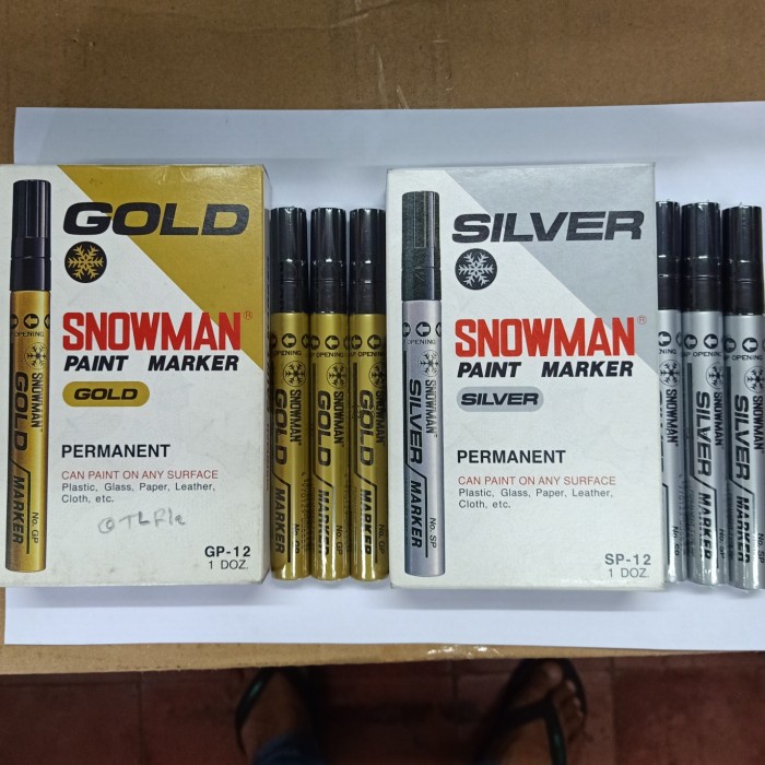 

SNOWMAN PAINT MARKER GOLD / SILVER