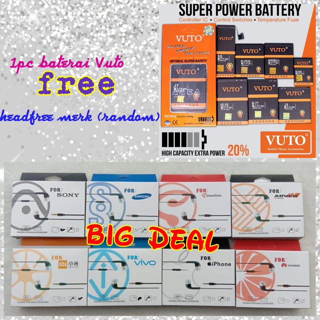 Baterai Vuto Samsung J7 Prime