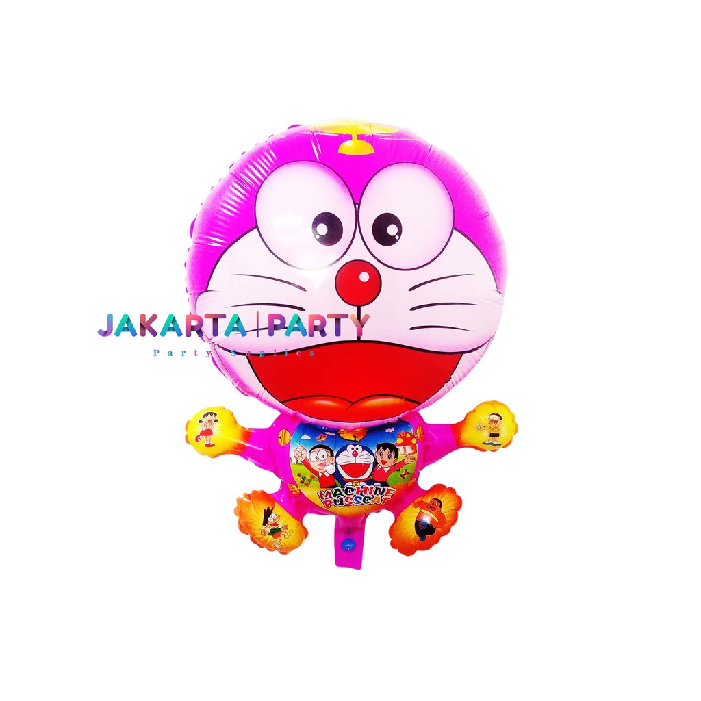 Balon Karakter Doraemon Pink / Balon Doraemon / Balon Karakter