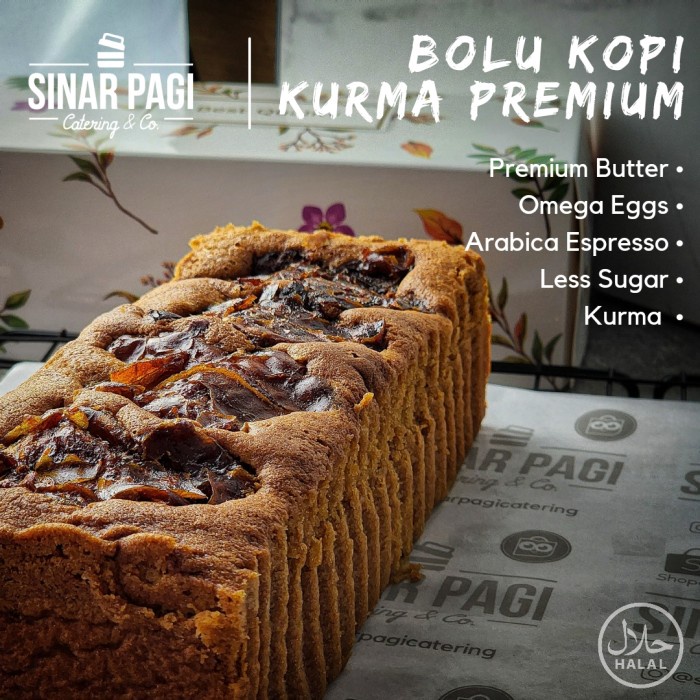 

Kue Kopi Bolu Kurma / Sponge Cake / Kurma Cake Sinar Pagi